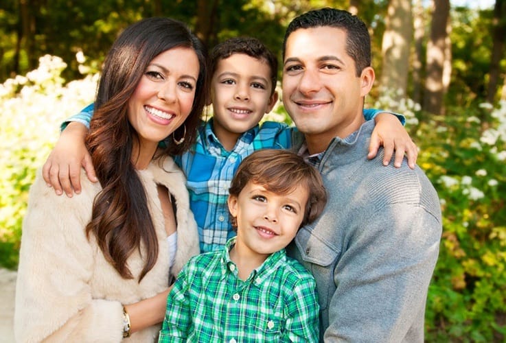 Dr. Albert and his smiling family